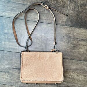 Rebecca Minkoff Regan Crossbody Tan / Camel Leather Bag w Tassels & Zippers